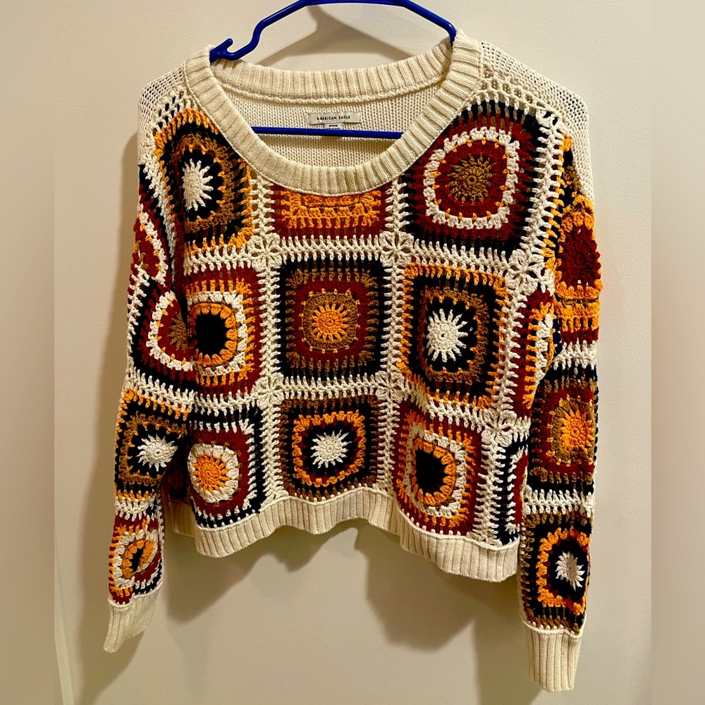 Medium AE granny square sweater